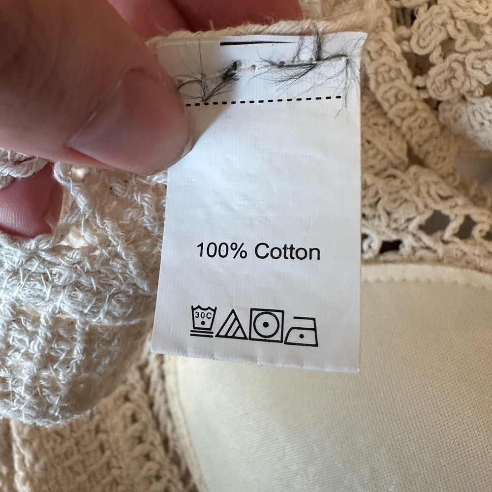 100% cotton crochet halter top - Picture 5 of 6